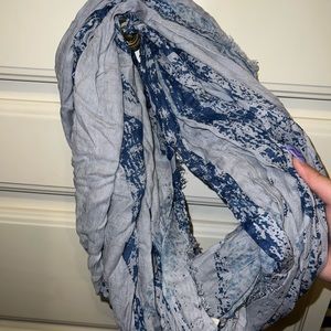 Collection Eighteen Blue Tie-Dye Infinity Scarf